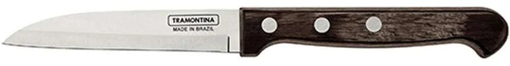 Μαχαίρι Ξεφλουδίσματος 020.21121.193 7,5cm Inox-Brown Steel,Polywood