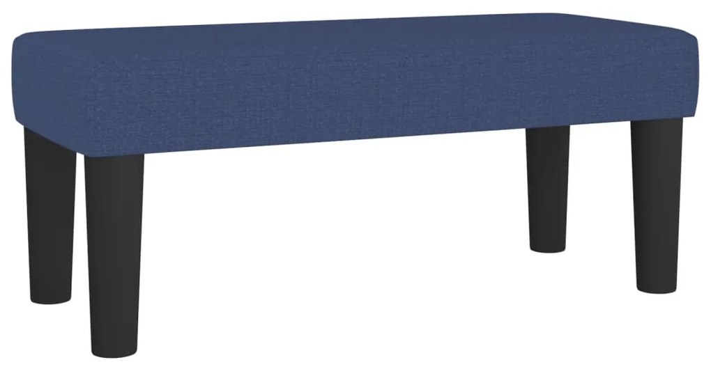 Κρεβάτι Boxspring με Στρώμα Μπλε 120x190 εκ. Υφασμάτινο 3270347