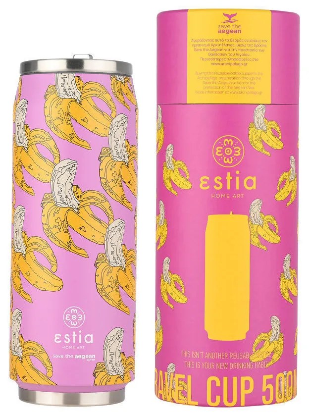 Ποτήρι Θερμός 500ml Estia Save The Aegean Banana Swirl 01-22815