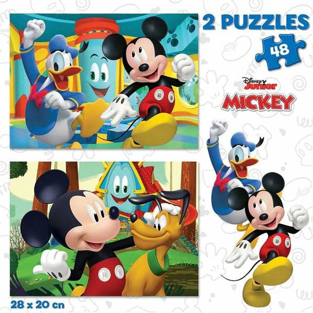 Παζλ Educa Mickey Mouse Fun House 2 x 48
