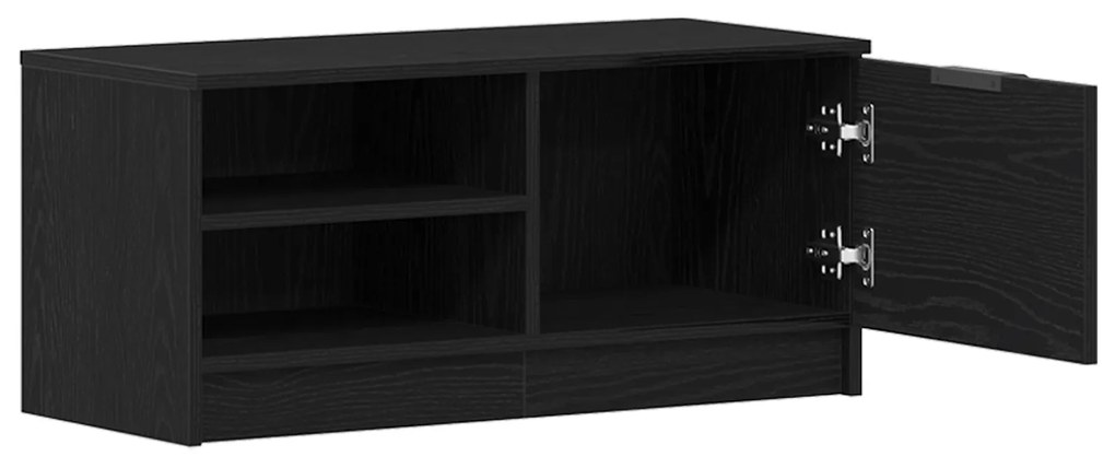 vidaXL Επίπλο TV Μαύρο Δρυς 80x35x36,5 εκ Κατασκευασμένο ξύλο