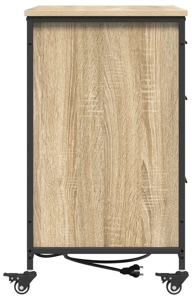 vidaXL Γραφείο Ντουλάπι Sonoma Δρυς 76 x 41 x 72 cm Επεξεργασμένο ξύλο