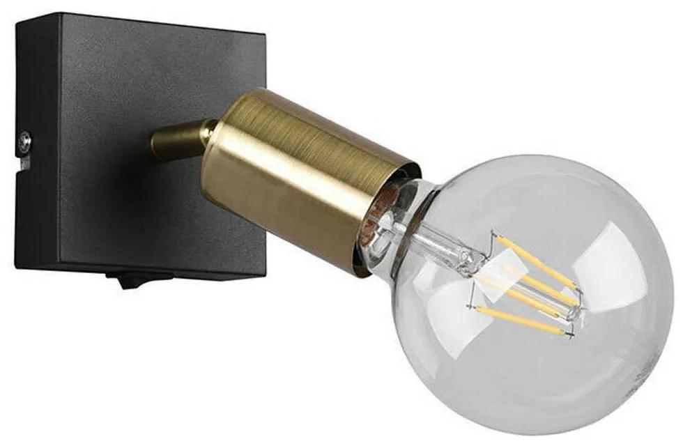 Φωτιστικό Οροφής - Σποτ Vannes R80181708 1xE27 10W 9x11cm Brass Mat RL Lighting Μέταλλο