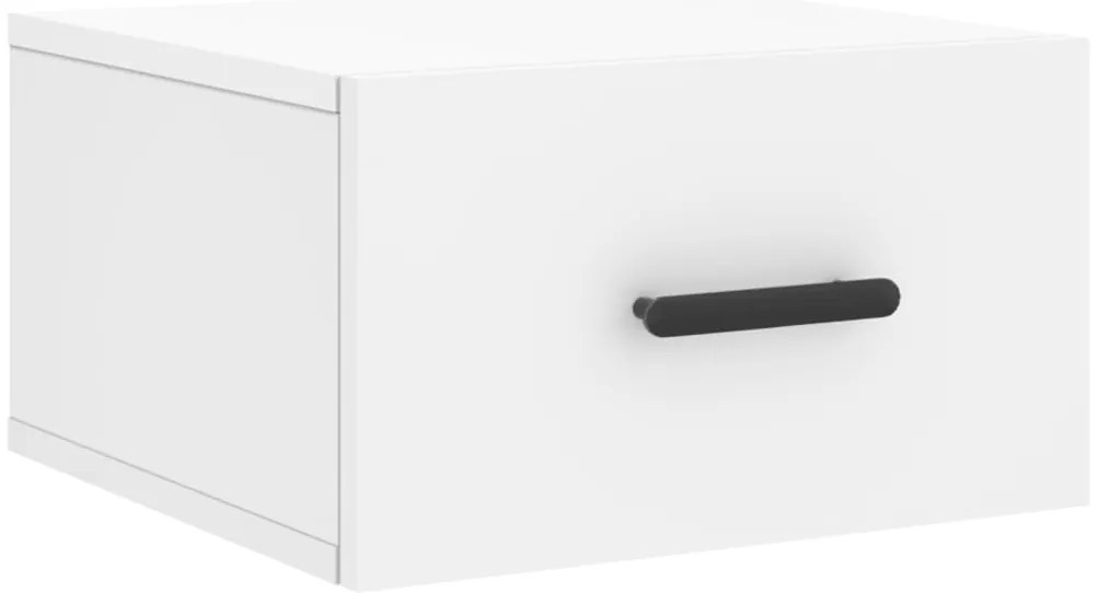 vidaXL Κομοδίνα Επιτοίχια 2 τεμ. Λευκά 35x35x20 εκ.