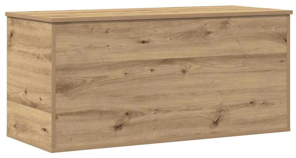 vidaXL Κουτί αποθήκευσης με αποθήκευση artisan δρυς 100 x 42 x 46 cm