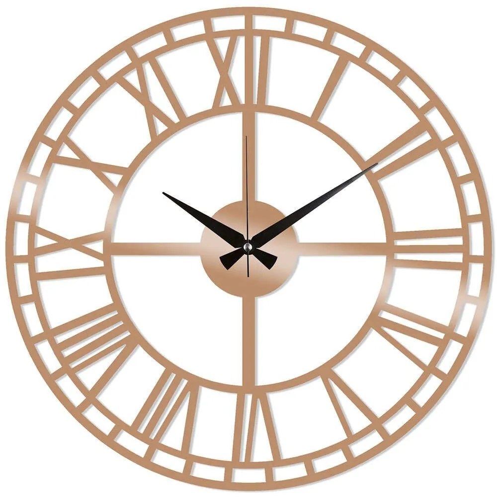 Ρολόι Τοίχου 891TNL2134 Φ48cm Copper Wallity Metal