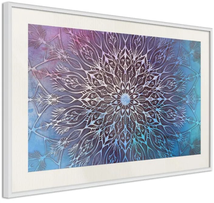 Αφίσα - Blue and Pink Mandala - 30x20 - Χρυσό - Χωρίς πασπαρτού