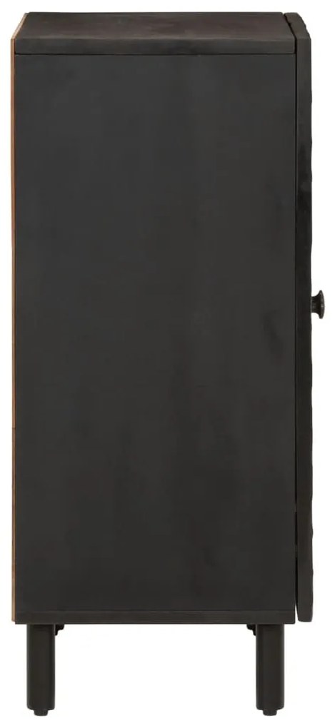 vidaXL Βοηθητικό Ντουλάπι Μαύρο 60 x 33 x 75 εκ. από Μασίφ Ξύλο Μάνγκο