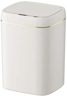HOME USE κάδος απορριμμάτων HUH-0188, αυτόματο άνοιγμα, 13lt, λευκός