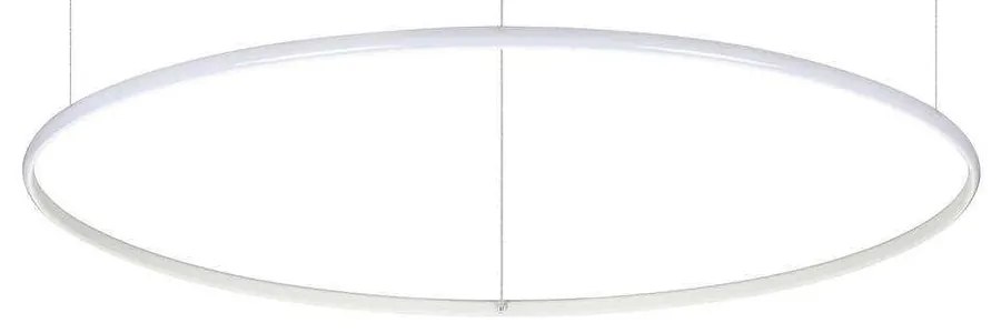 Φωτιστικό Οροφής Hulahoop 258751 100,5x17/212cm LED 46W 3000K White Ideal Lux