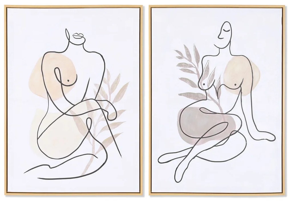 Καμβάς DKD Home Decor πολυστερίνη Καμβάς 50 x 3,5 x 70 cm
