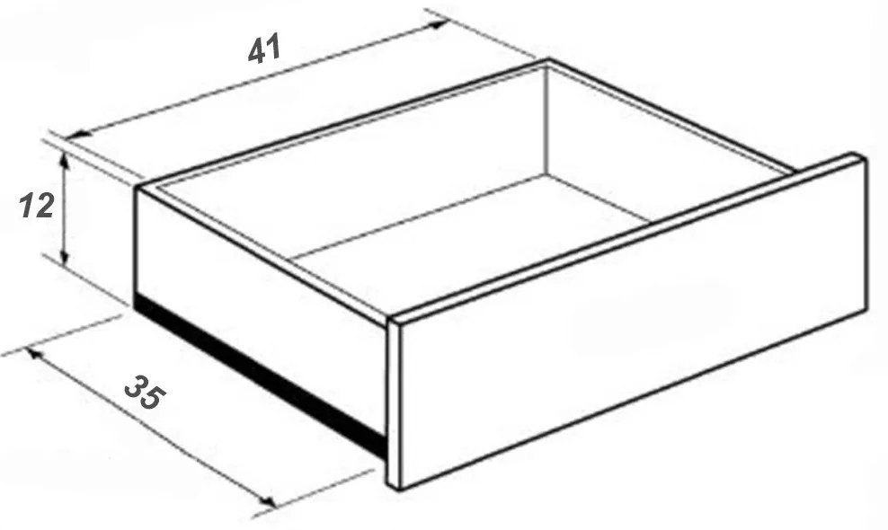 Ξύλινο Κομοδίνο REVEN Λευκό-Καφέ-Navy 50x38.3x44.6cm