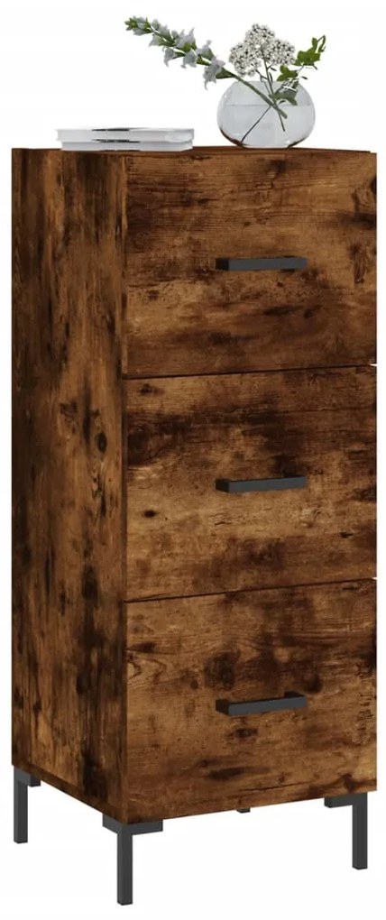 vidaXL Ντουλάπι Καπνιστή Δρυς 34,5 x 34 x 90 εκ. Επεξεργασμένο Ξύλο