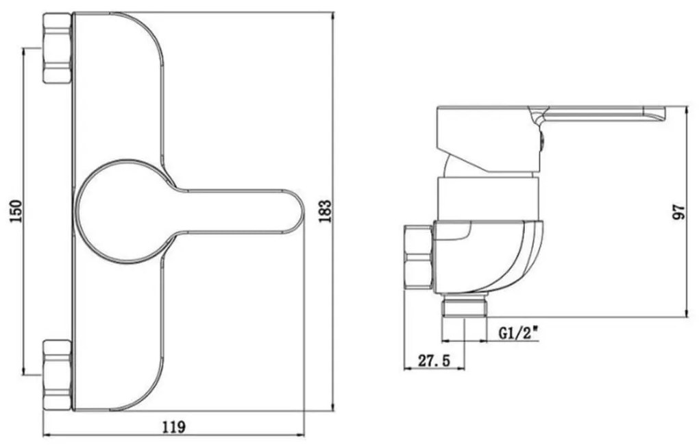 SCHÜTTE ΜΠΑΤΑΡΙΑ ΜΠΑΝΙΟΥ DENVER ΜΑΥΡΟ ΜΑΤ 429340