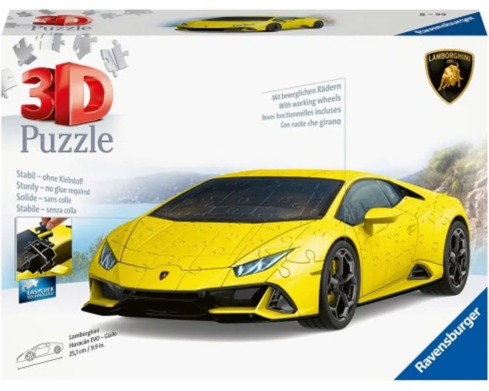 Παζλ 3D 11562 Lamborghini Huracan 108Τμχ. Yellow Ravensburger