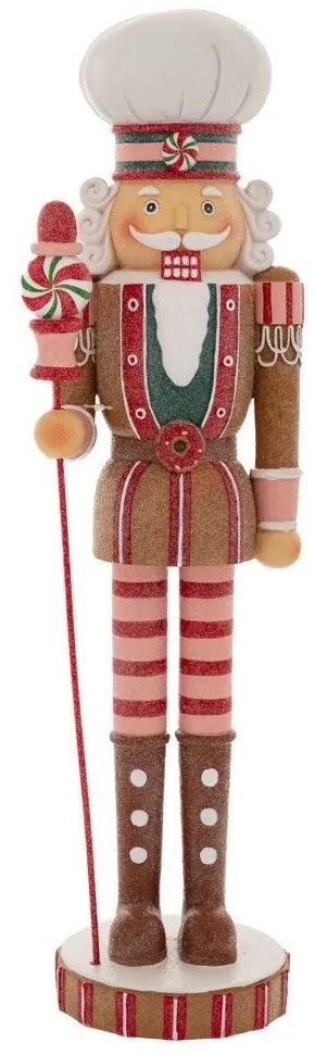 Διακοσμητικός Καρυοθραύστης Gingerbread 87193 13x12x45cm Multi