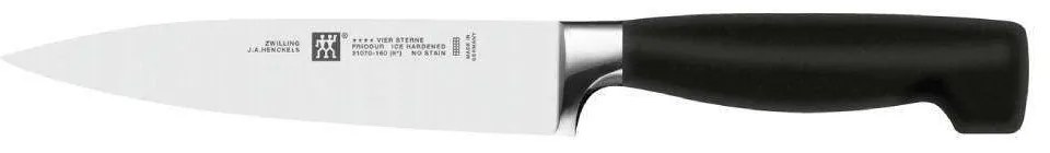 Μαχαίρι Γενικής Χρήσης ****Vier Sterne 31070-161 16/12,3cm Black-Silver Zwilling Ανοξείδωτο Ατσάλι