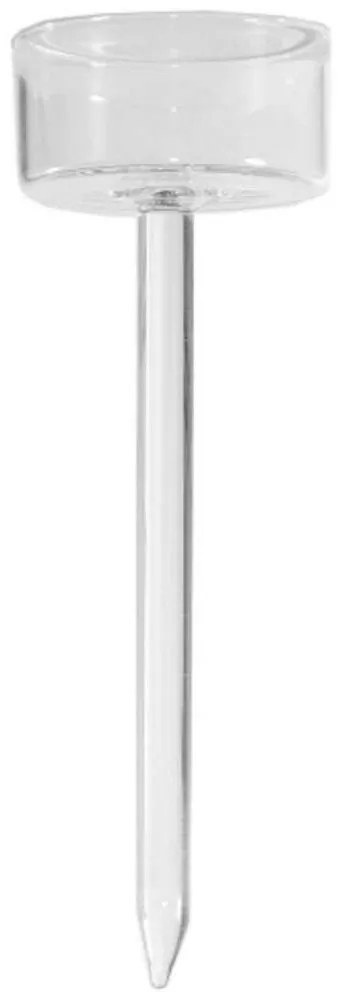 Κηροπήγιο Γυάλινο 3600-3 8x8x23cm Clear Supergreens Glass