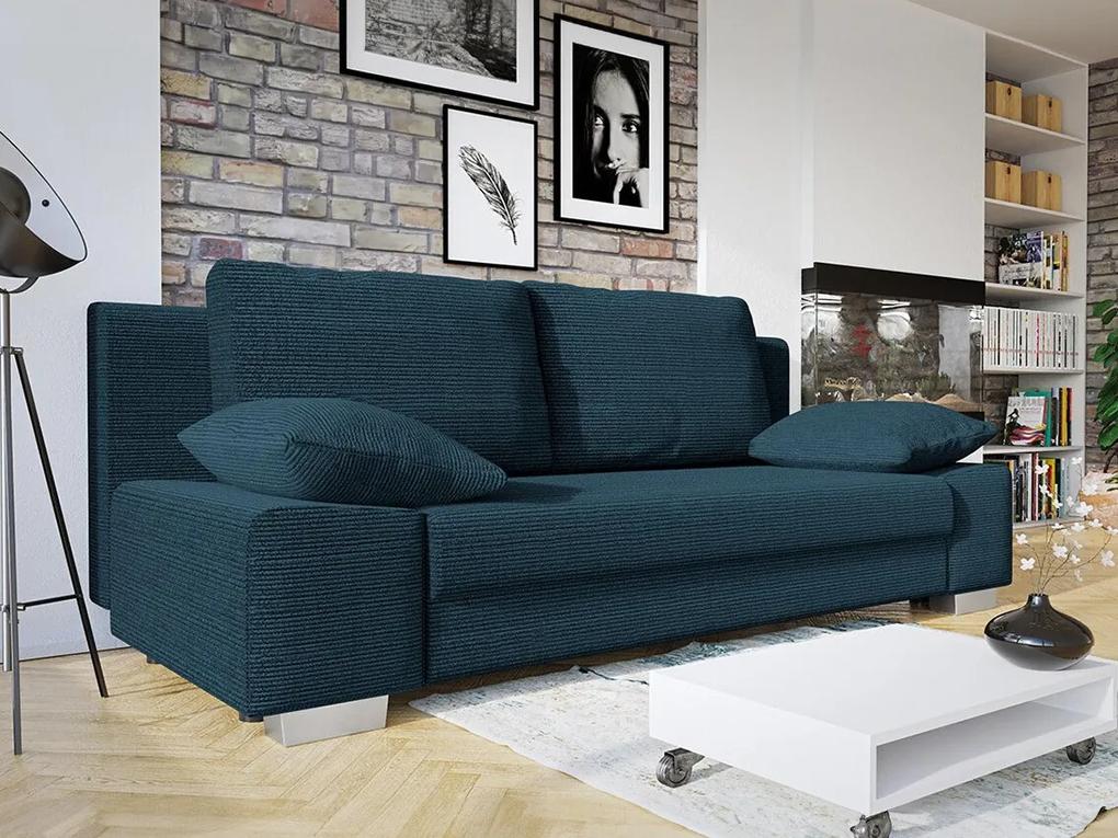 Καναπές κρεβάτι Comfivo 145, Αριθμός θέσεων: 2, Αποθηκευτικός χώρος, 77x200x87cm, 64 kg, Πόδια: Μέταλλο, Πλαστική ύλη | Epipla1.gr