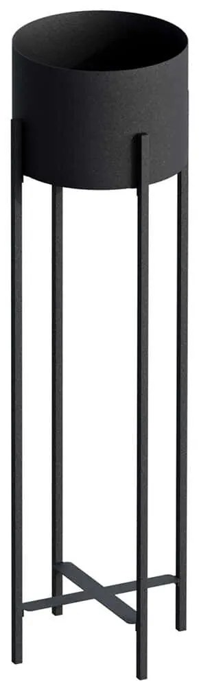 Κασπώ 247HFM1192 23x23x78cm Black Aberto Design Μέταλλο