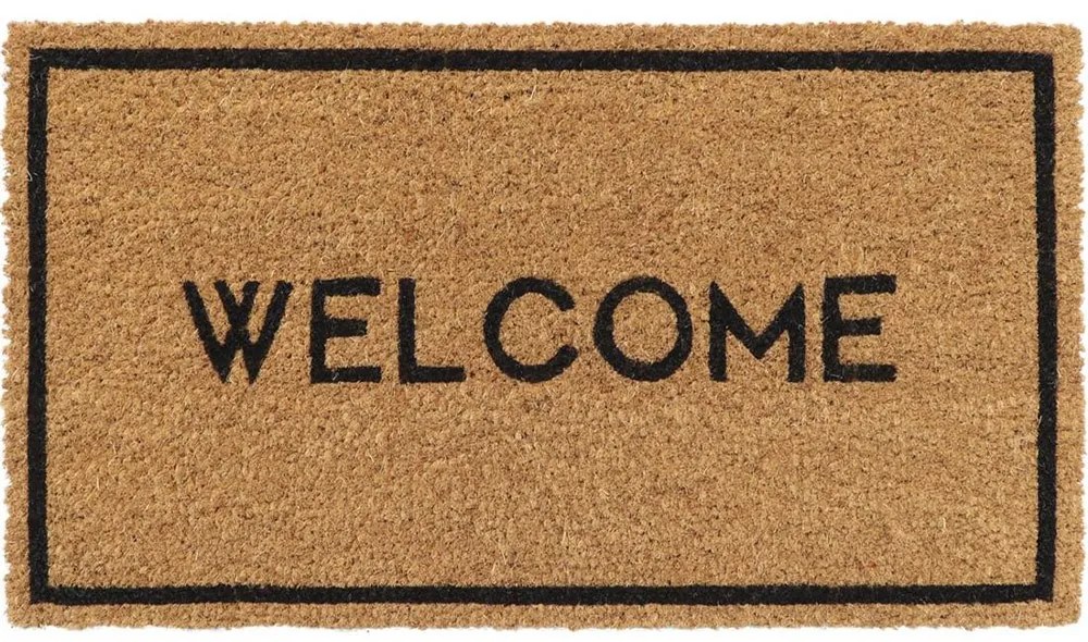 Πατάκι Εισόδου 05.862041002 Welcome Brown-Black 33X60