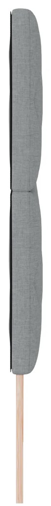 vidaXL Υφασμάτινο Κεφαλάρι Geometric Ανοιχτό γκρι 180 cm ύφασμα