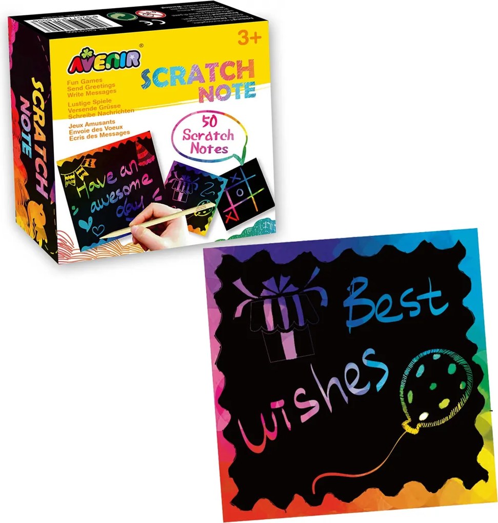 Ζωγραφική Scratch Avenir Scratch Notes