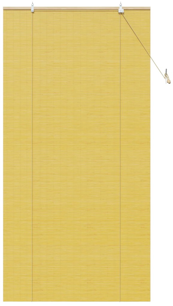 vidaXL Ρολά και Σκίες Παραθύρων Κίτρινο 100 x 220 cm Μπαμπού