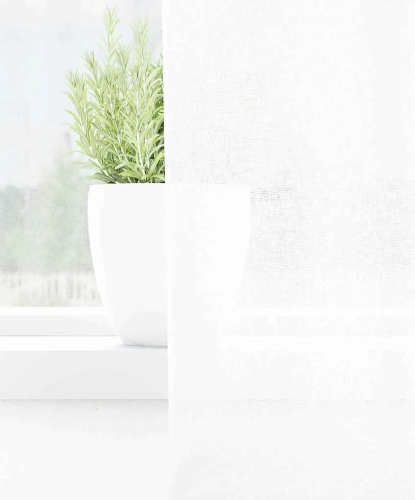 vidaXL Κουρτίνες με κουρτίνες 2 pcs Λευκό 140x175cm Πολυεστέρας