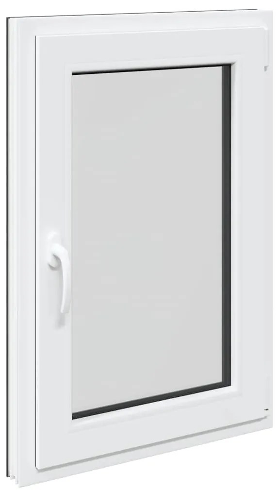 vidaXL Παράθυρο Υπογείου "RISOR" 60x80 εκ. Ανακλινόμενο & Περιστρεφόμενο DIN Αριστερό Ανθρακί