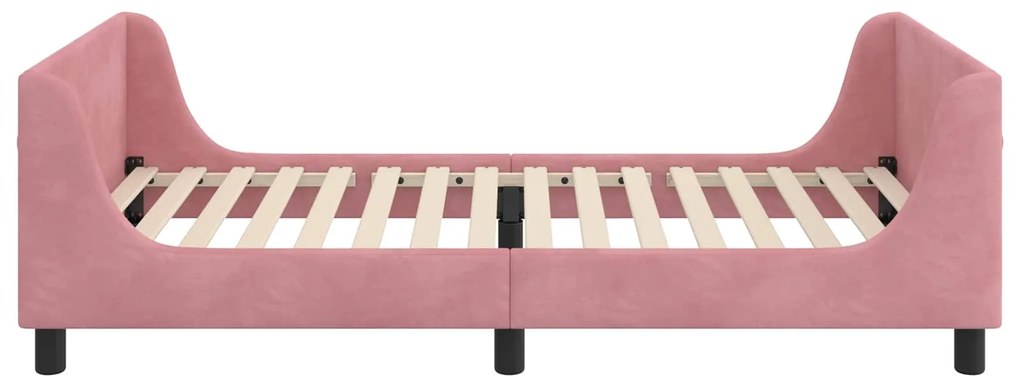 vidaXL Κρεβάτι Παιδικής Κρεβατοκάμαρας με Κεφαλάκι Ροζ 80 x 200 cm