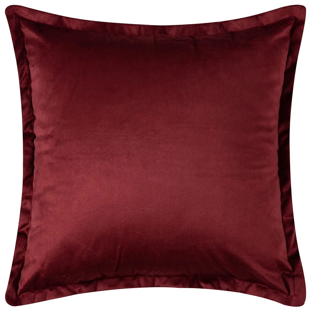 Βελουτέ Διακοσμητική Μαξιλαροθήκη (45x45) Silk Fashion A804 Μπορντώ