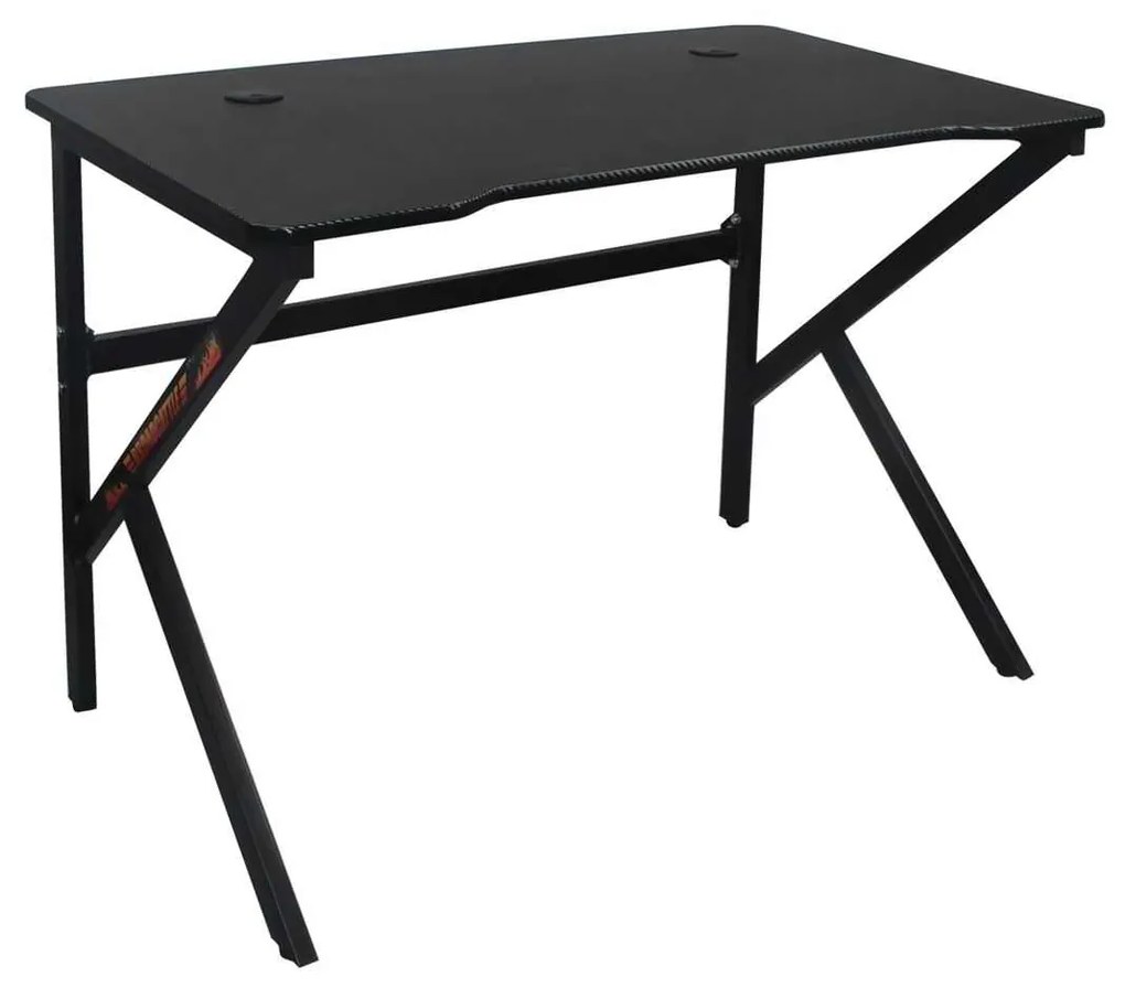 Gaming Γραφειο 100X60Cm Steel Μαύρο . Διάσταση: 100x60x75cm