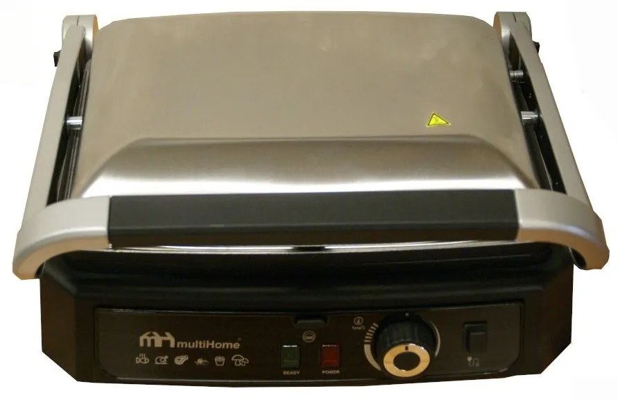 MultiHome Supergrill T-71-142 Τοστιέρα Γκριλιέρα με Αποσπώμενες Πλάκες 2000W Inox