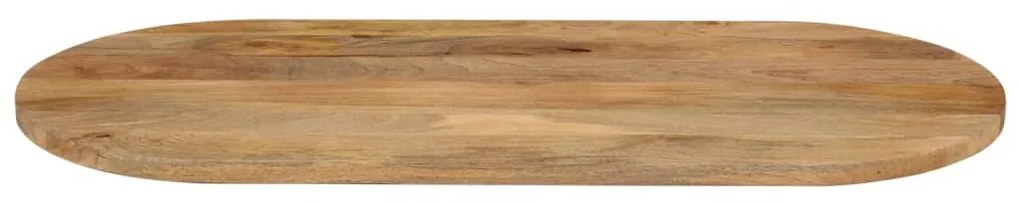 vidaXL Επιφάνεια Τραπεζιού Οβάλ 80x40x2,5 εκ. Μασίφ Ξύλο Μάνγκο