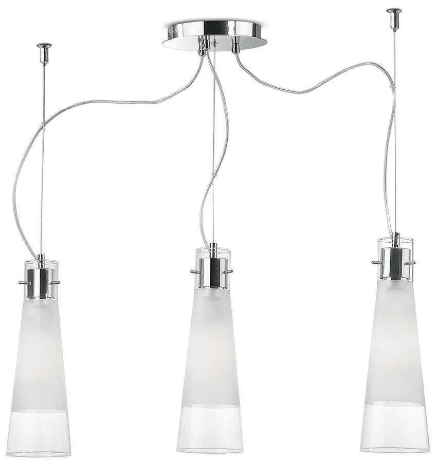 Φωτιστικό Οροφής Kuky 033952 67x44/130x20cm 3xE27 60W Clear Ideal Lux