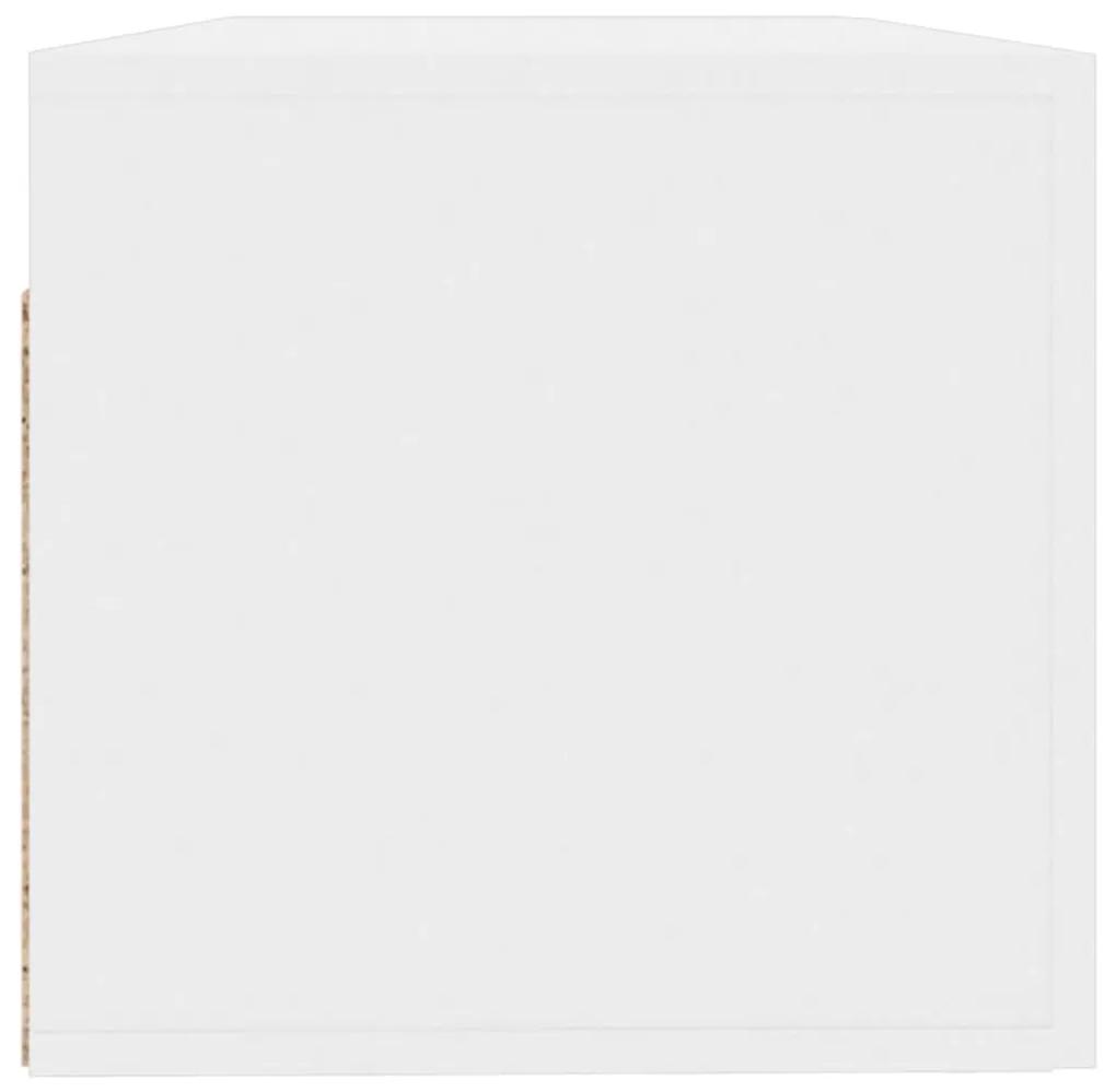vidaXL Ντουλάπι Γυαλιστερό λευκό100x36,5x35 εκ. από Επεξεργασμένο Ξύλο