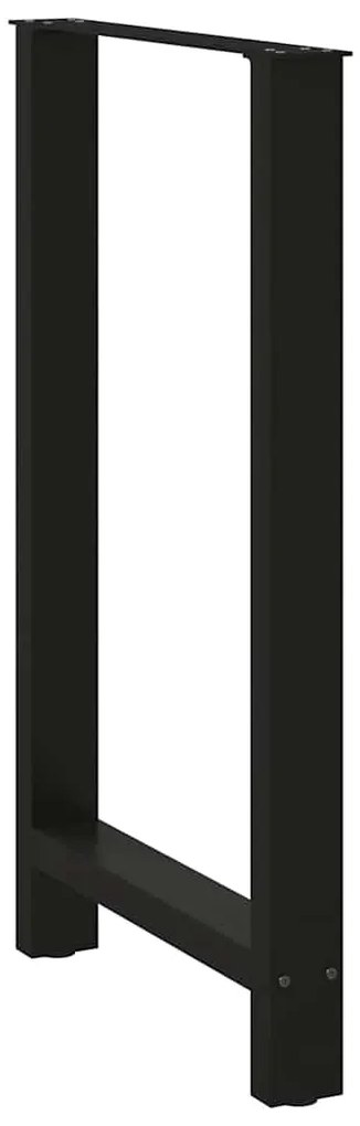 vidaXL Πόδια Τραπεζιού Μπαρ 2 τεμ. Μαύρα 60x(100-101) εκ. Ατσάλι