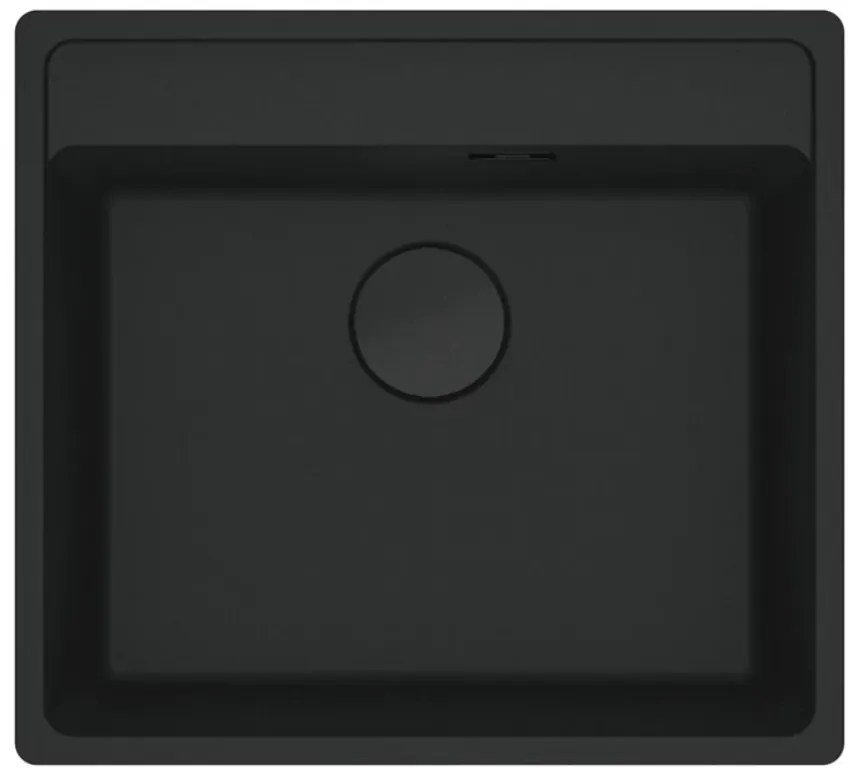 Franke Marris MRG 610-52 TL Ένθετος Γρανιτένιος Νεροχύτης 60cm Total Μαύρο Ματ
