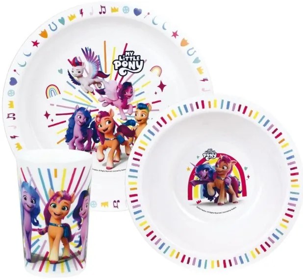 Παιδικό Σερβίτσιο Φαγητού My Little Pony 006134 Ango-6134-Ροζ 6134