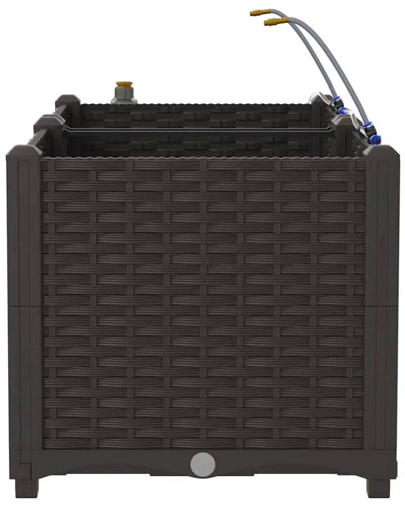 vidaXL Ζαρντινιέρες κήπου Καφέ 80 x 40 x 37.5 cm Ατσάλι