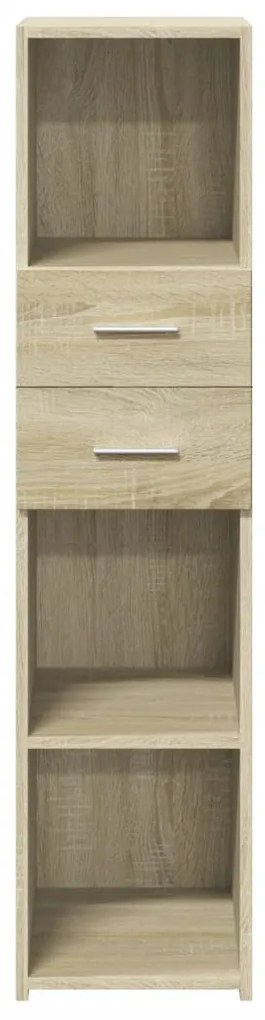 vidaXL Ντουλάπι Sonoma Δρυς 30x42,5x124 εκ. από Επεξεργασμένο Ξύλο