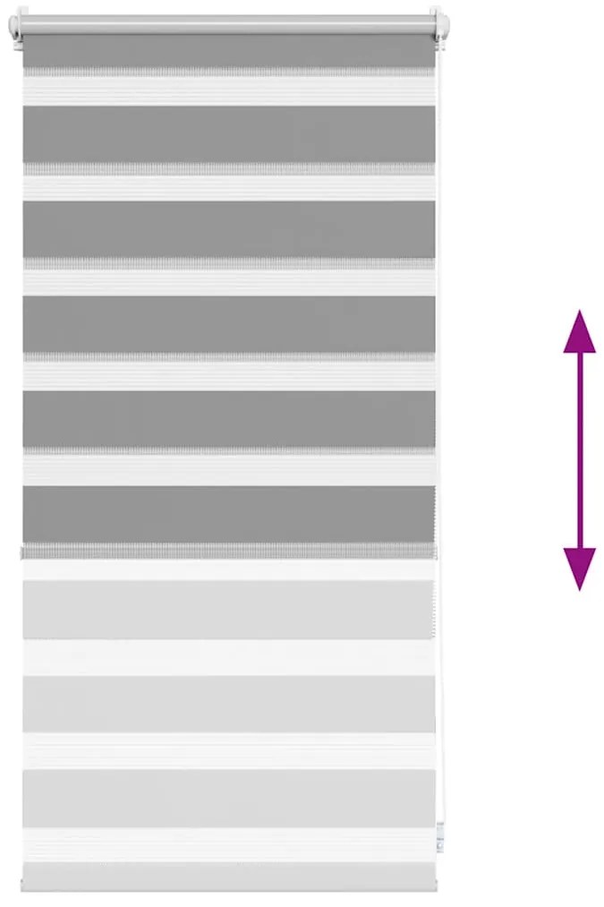 vidaXL Σύστημα Σκίασης Ρόλερ Zebra Γκρι 40 x 100 εκ.