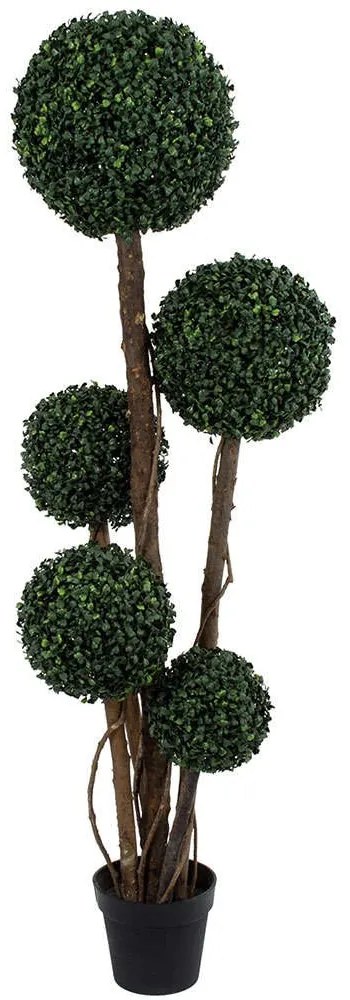 Τεχνητό Δέντρο Πυξός 20403 150cm Brown-Green Globostar Πολυαιθυλένιο,Ξύλο
