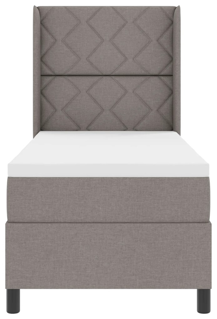 vidaXL Κρεβάτι Box Spring με Στρώμα Ταούπ 80x200 cm Υλικό