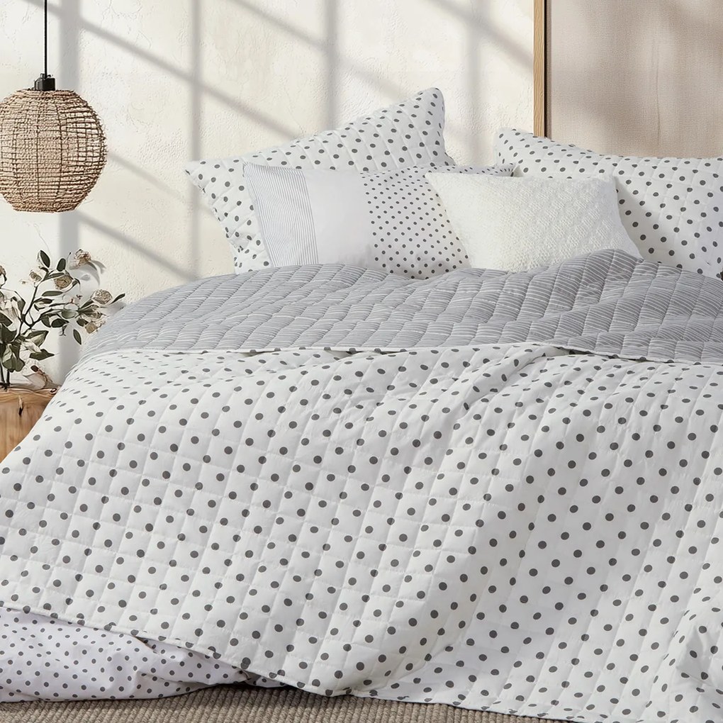Κουβερλί Μονό (180x240) 2 Όψεων Nef-Nef Homeware Smart Donter Grey