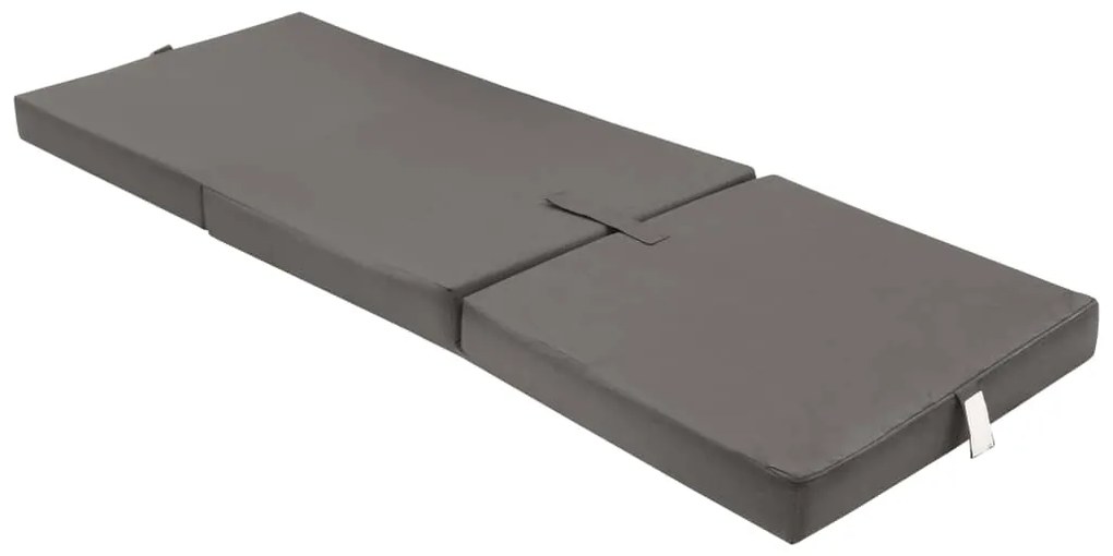 vidaXL 282826 Trifold Foam Mattress 190 x 70 x 9 cm Grey