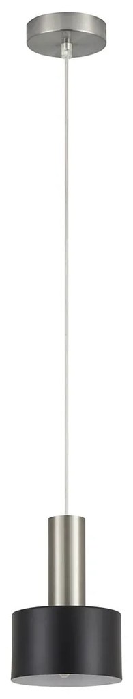 Φωτιστικό Οροφής Μονόφωτο Homelighting 77-8449 Nickel/Black