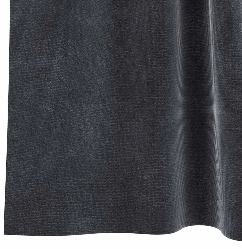 vidaXL Κουρτίνες με κουρτίνες 2 pcs Σκούρο γκρι 140 x 175 cm Βελούδο