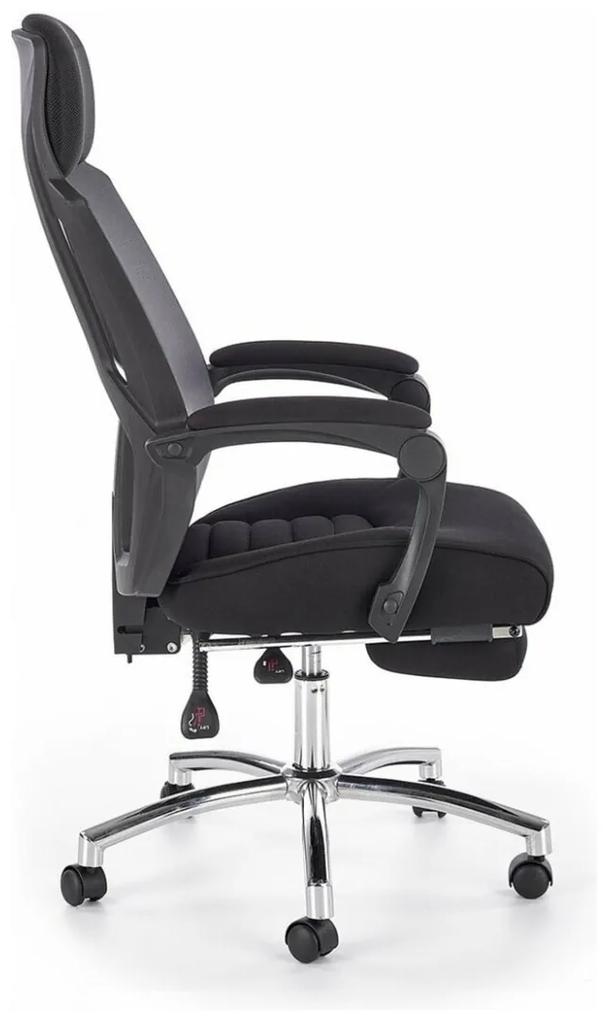 Καρέκλα γραφείου Houston 495, Γκρι, Μαύρο, 116x61x60cm, 19 kg, Με ρόδες, Με μπράτσα, Μηχανισμός καρέκλας: Κλίση | Epipla1.gr
